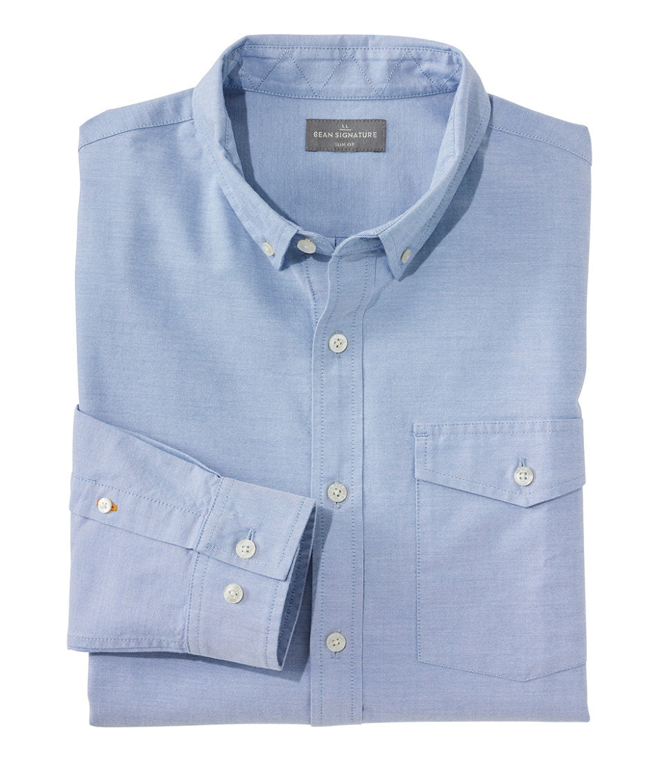 Men's Signature Premium Pima Cotton Oxford Shirt, Long-Sleeve | L.L.Bean online