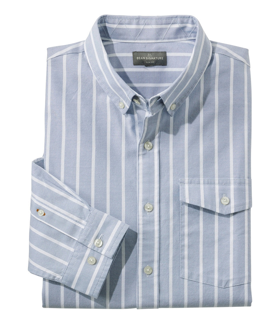Men's Signature Premium Pima Cotton Oxford Shirt, Long-Sleeve | L.L.Bean online