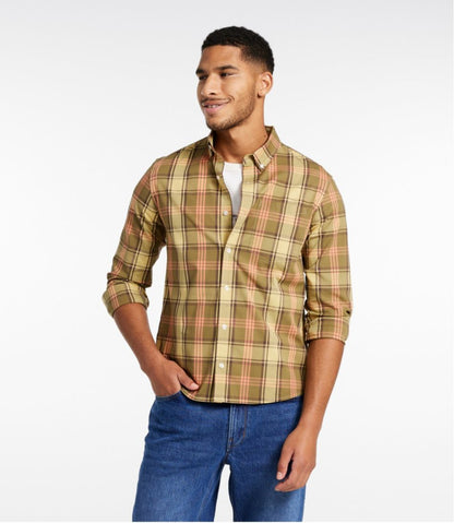 Men's Signature Stretch Poplin Shirt, Long-Sleeve, Slim Fit | L.L.Bean US