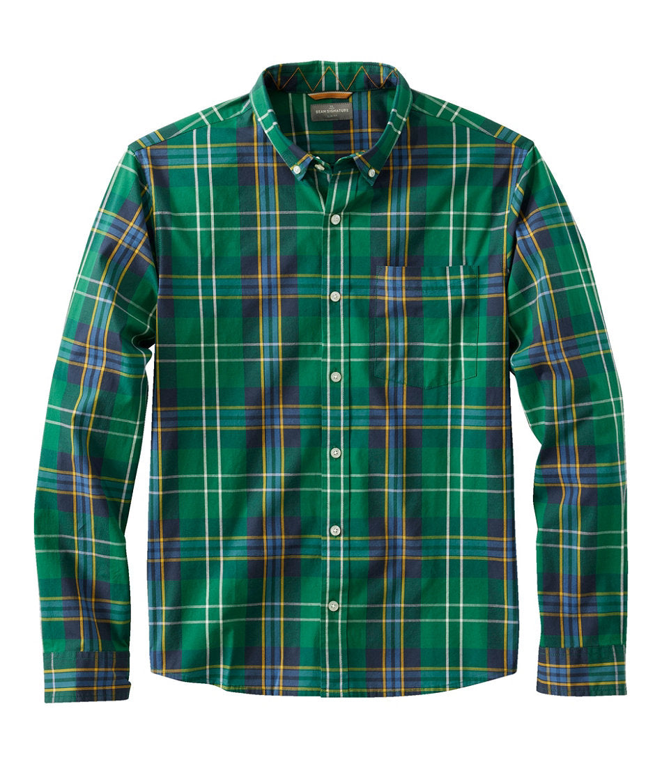 Men's Signature Stretch Poplin Shirt, Long-Sleeve, Slim Fit | L.L.Bean US