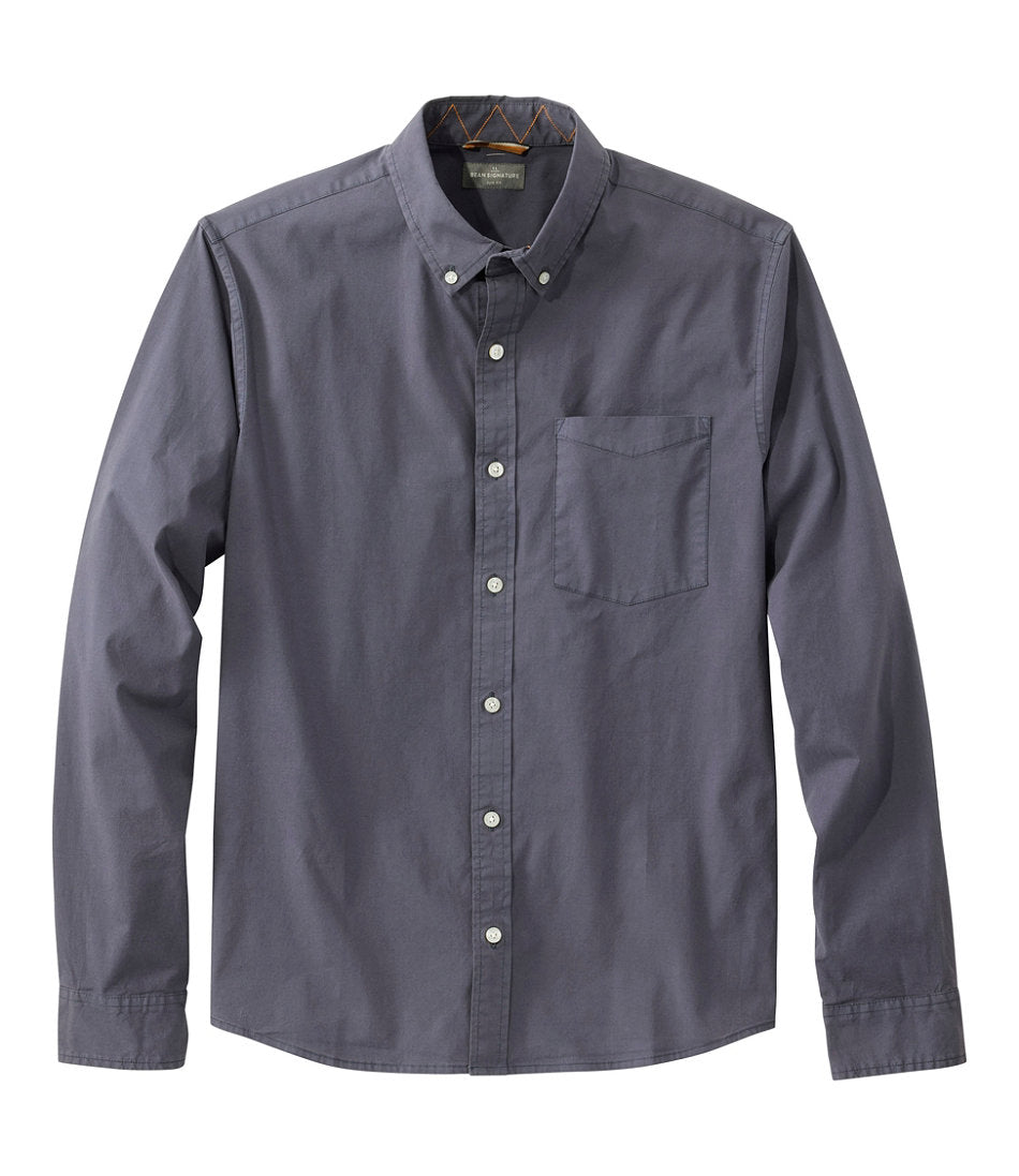 Men's Signature Stretch Poplin Shirt, Long-Sleeve, Slim Fit | L.L.Bean US