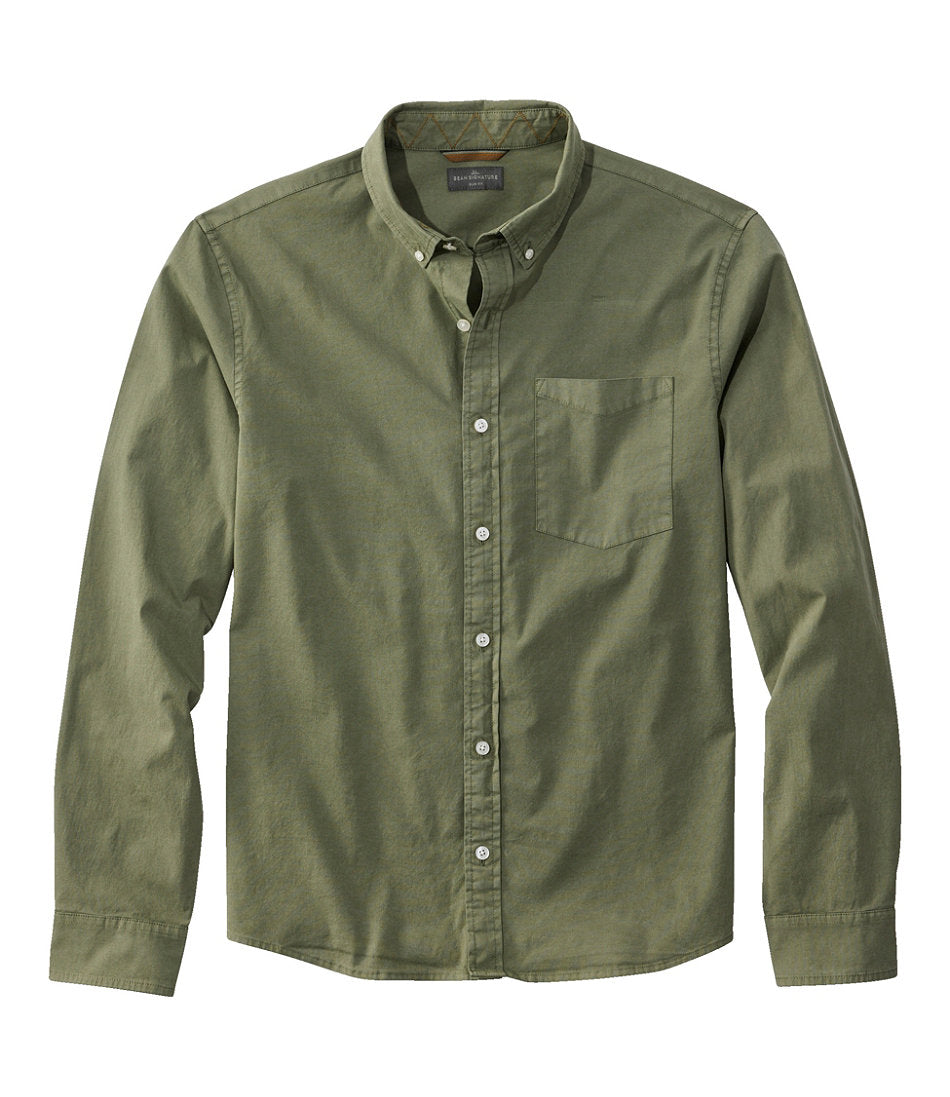 Men's Signature Stretch Poplin Shirt, Long-Sleeve, Slim Fit | L.L.Bean US