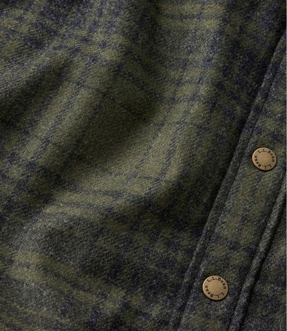 Men's Maine Guide Lightweight Lined Wool Field Shirt, Plaid | L.L.Bean US
