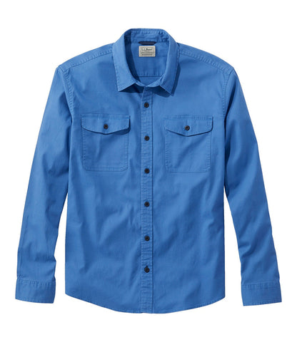 Men's Lakewashed Twill Shirt, Traditional Untucked Fit | L.L.Bean on sale