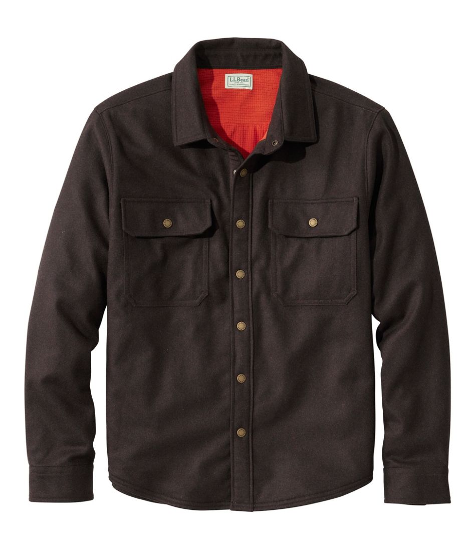 Men's Maine Guide Lightweight Lined Wool Field Shirt | L.L.Bean discount