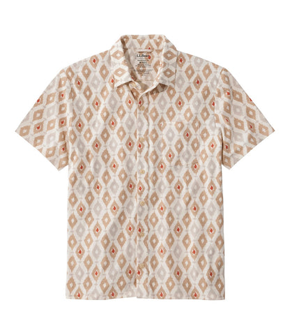 Men's Lakewashed Performance Shirts, Button-Front Shirt, Short-Sleeve, Print | L.L.Bean sale