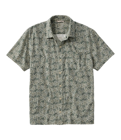 Men's Lakewashed Performance Shirts, Button-Front Shirt, Short-Sleeve, Print | L.L.Bean sale