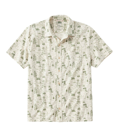 Men's Lakewashed Performance Shirts, Button-Front Shirt, Short-Sleeve, Print | L.L.Bean sale