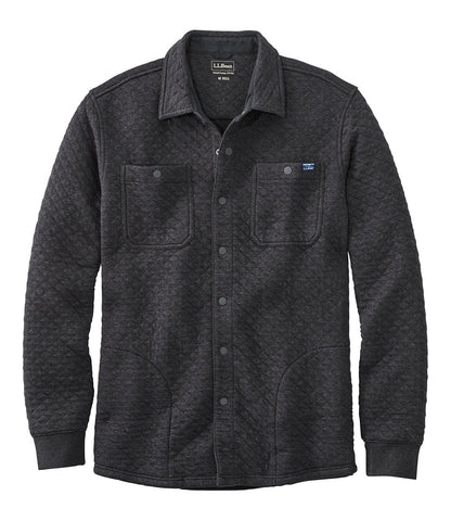 Men's Quilted Sweatshirts, Snap Overshirt | L.L.Bean for sale