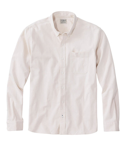 Men's Comfort Stretch® Chambray Shirt, Long-Sleeve, Slightly Fitted Untucked Fit | L.L.Bean online