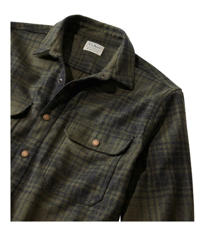 Men's Maine Guide Lightweight Wool Field Shirt, Plaid | L.L.Bean outlet