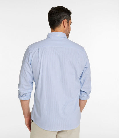 Men's Comfort Stretch Oxford Shirt, Slightly Fitted Untucked Fit, Stripe | L.L.Bean discount