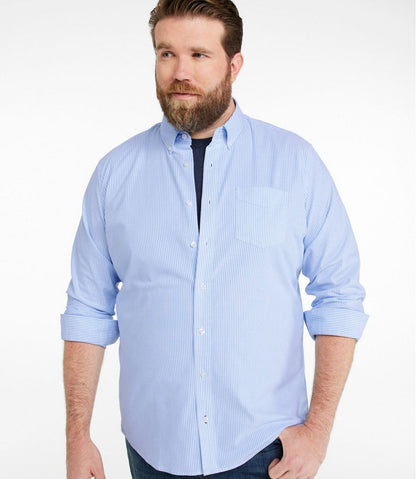 Men's Comfort Stretch Oxford Shirt, Slightly Fitted Untucked Fit, Stripe | L.L.Bean discount