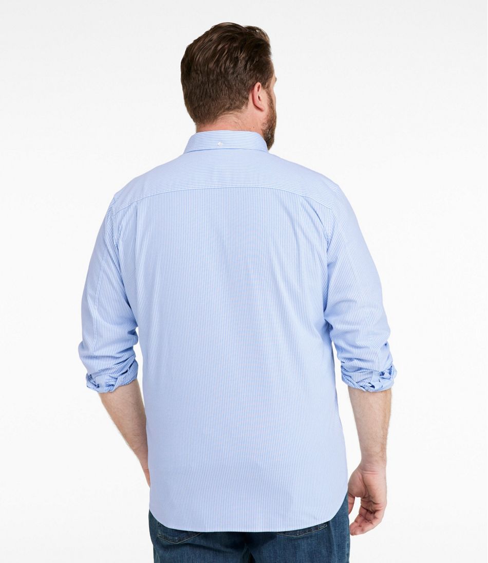 Men's Comfort Stretch Oxford Shirt, Slightly Fitted Untucked Fit, Stripe | L.L.Bean discount