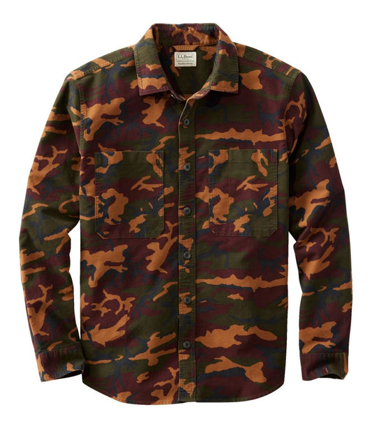 Men's Bean's Moleskin Shirt, Slightly Fitted Untucked Fit, Print | L.L.Bean discount