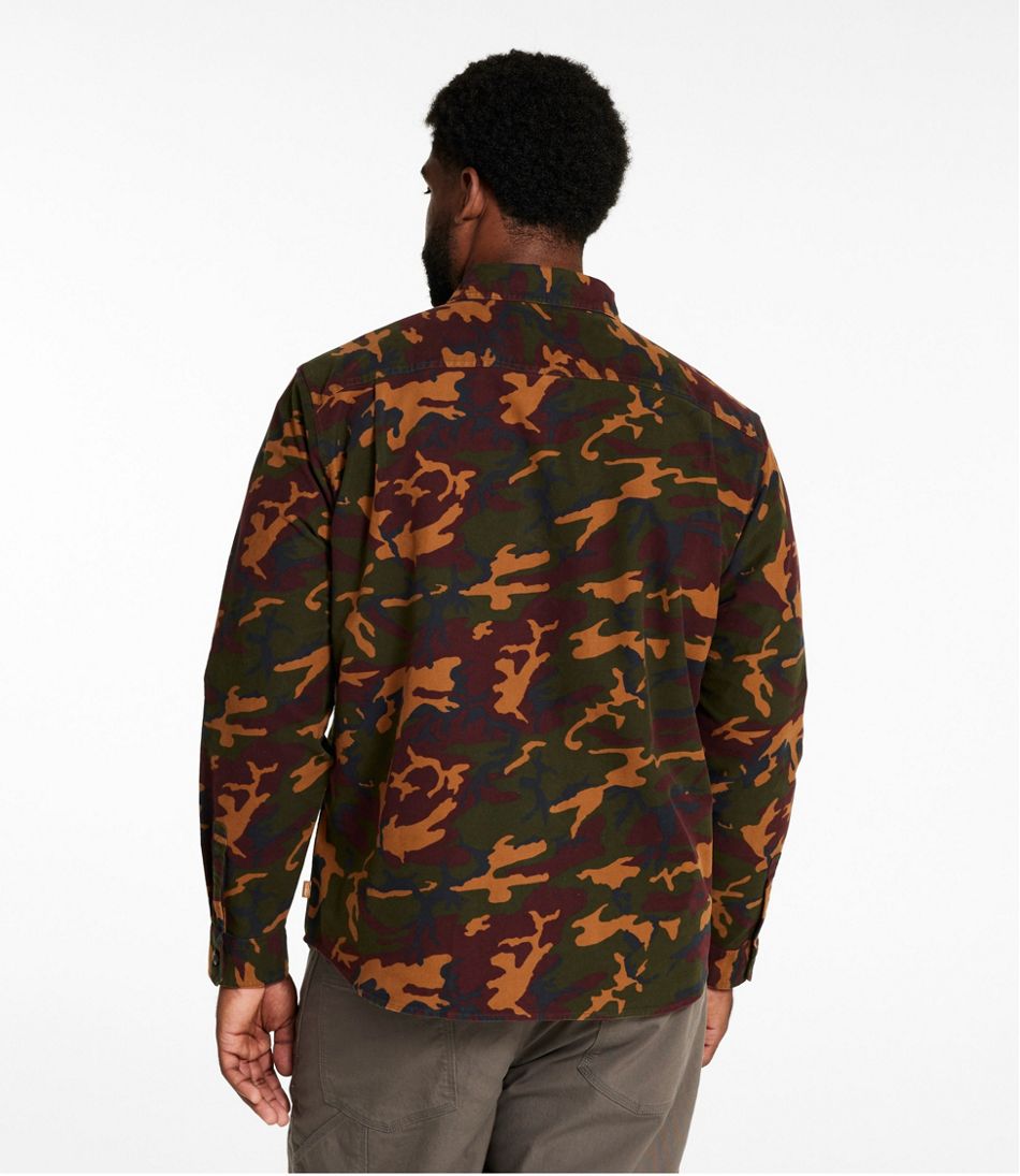 Men's Bean's Moleskin Shirt, Slightly Fitted Untucked Fit, Print | L.L.Bean discount