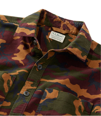 Men's Bean's Moleskin Shirt, Slightly Fitted Untucked Fit, Print | L.L.Bean discount