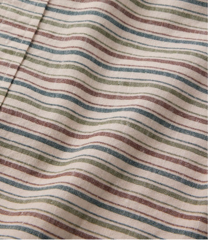 Men's Stonecoast Hemp Shirt, Short-Sleeve, Slightly Fitted Untucked Fit, Stripe | L.L.Bean US