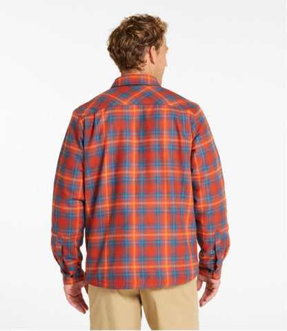 Men's Katahdin Performance Flannel Shirt-Jacket, Hi-Pile Fleece-Lined Plaid | L.L.Bean discount