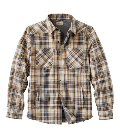 Men's Katahdin Performance Flannel Shirt-Jacket, Hi-Pile Fleece-Lined Plaid | L.L.Bean discount