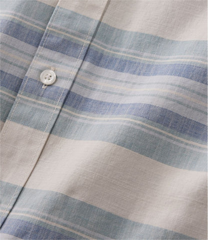 Men's Comfort Stretch Chambray Shirt, Traditional Untucked Fit, Long-Sleeve, Stripe | L.L.Bean online