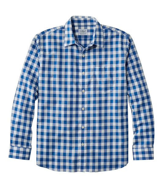 Men's Bean's Wrinkle-Free Everyday Shirt, Traditional Untucked Fit, Plaid, Long-Sleeve | L.L.Bean online