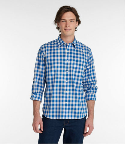 Men's Bean's Wrinkle-Free Everyday Shirt, Traditional Untucked Fit, Plaid, Long-Sleeve | L.L.Bean online