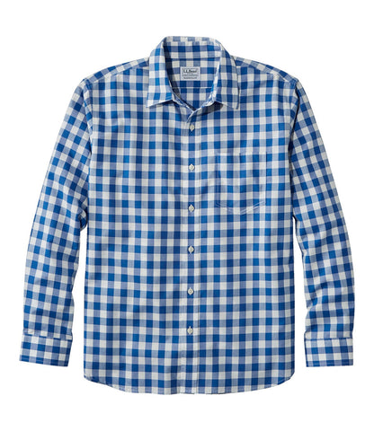 Men's Bean's Wrinkle-Free Everyday Shirt, Traditional Untucked Fit, Plaid, Long-Sleeve | L.L.Bean online