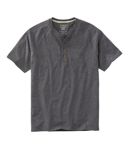 Men's Comfort Stretch Pima Tee Shirt, Short-Sleeve Henley | L.L.Bean outlet