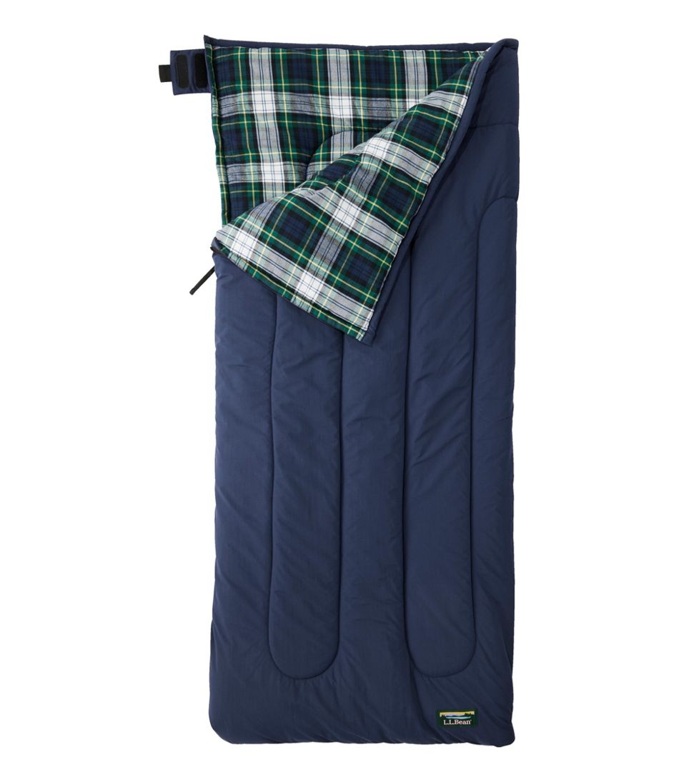 Kids' Flannel Lined Camp Sleeping Bag, 40° | L.L.Bean for sale