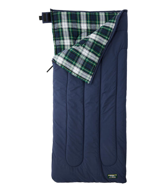 Kids' Flannel Lined Camp Sleeping Bag, 40° | L.L.Bean for sale