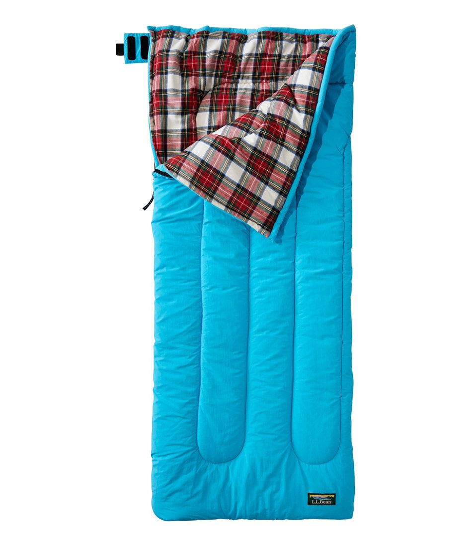 Kids' Flannel Lined Camp Sleeping Bag, 40° | L.L.Bean for sale
