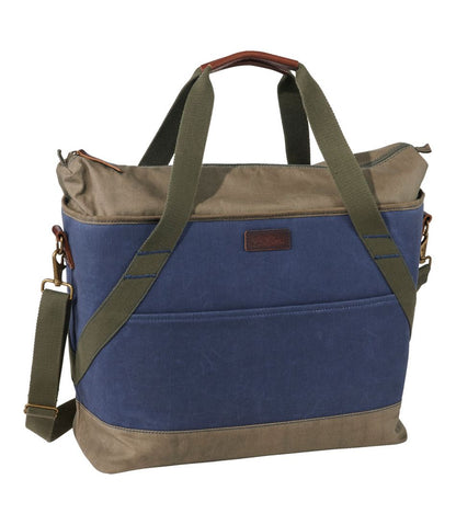Insulated Waxed-Canvas Tote, Large | L.L.Bean US