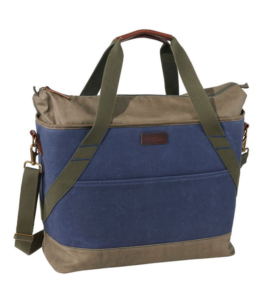 Insulated Waxed-Canvas Tote, Large | L.L.Bean US