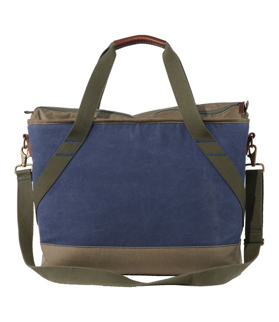 Insulated Waxed-Canvas Tote, Large | L.L.Bean US