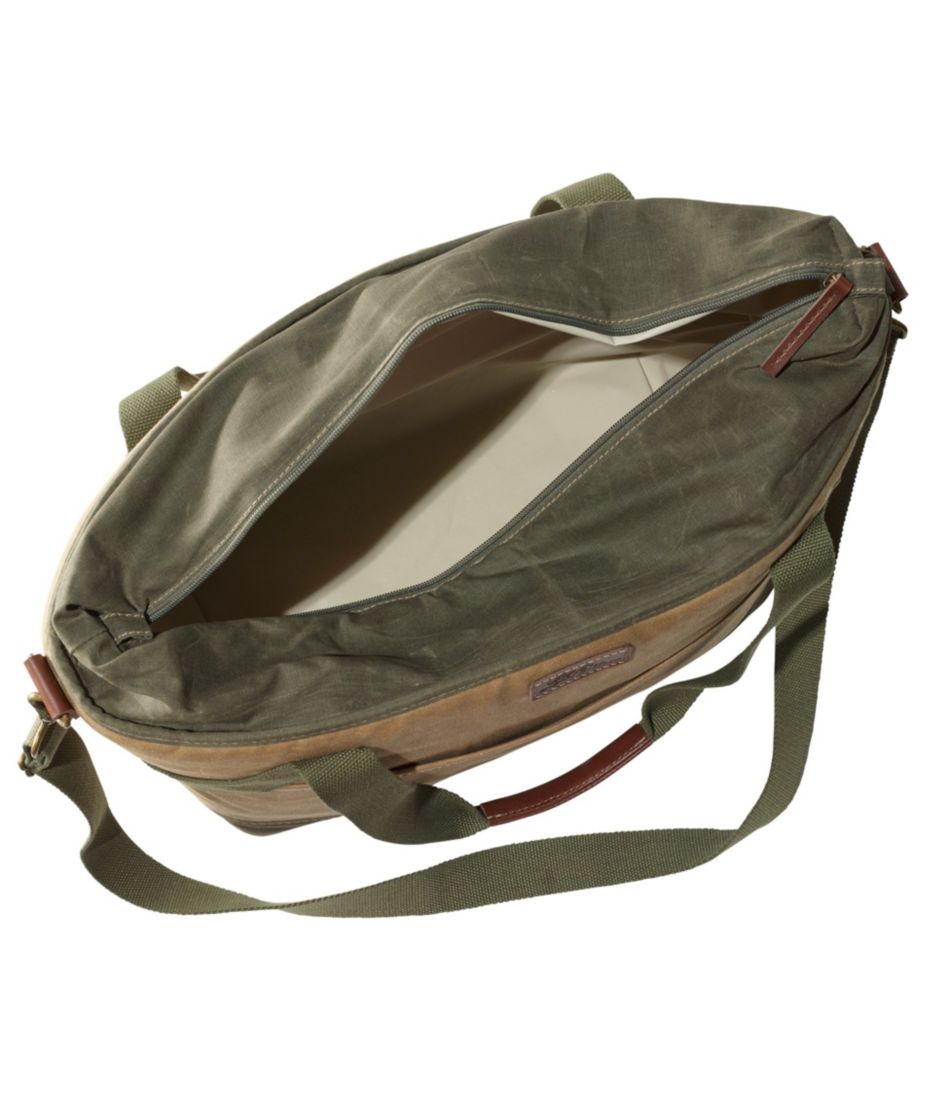 Insulated Waxed-Canvas Tote, Large | L.L.Bean US