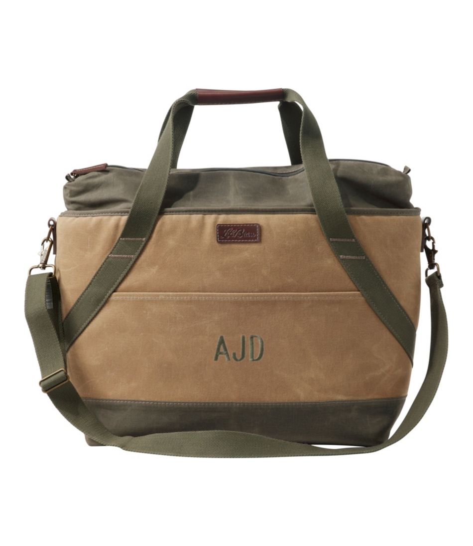 Insulated Waxed-Canvas Tote, Large | L.L.Bean US