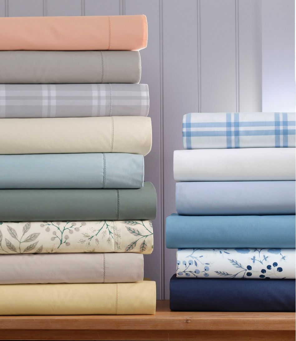 280-Thread-Count Pima Cotton Percale Sheet Set | L.L.Bean US