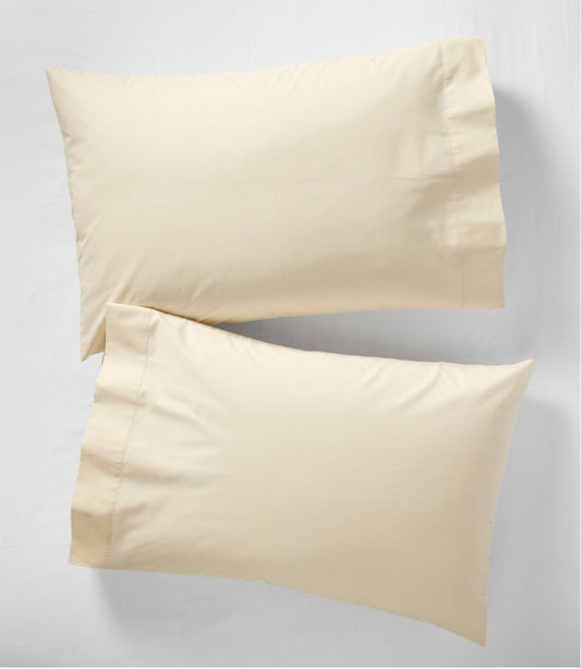 280-Thread-Count Pima Cotton Percale Pillowcases, Set of Two | L.L.Bean discount