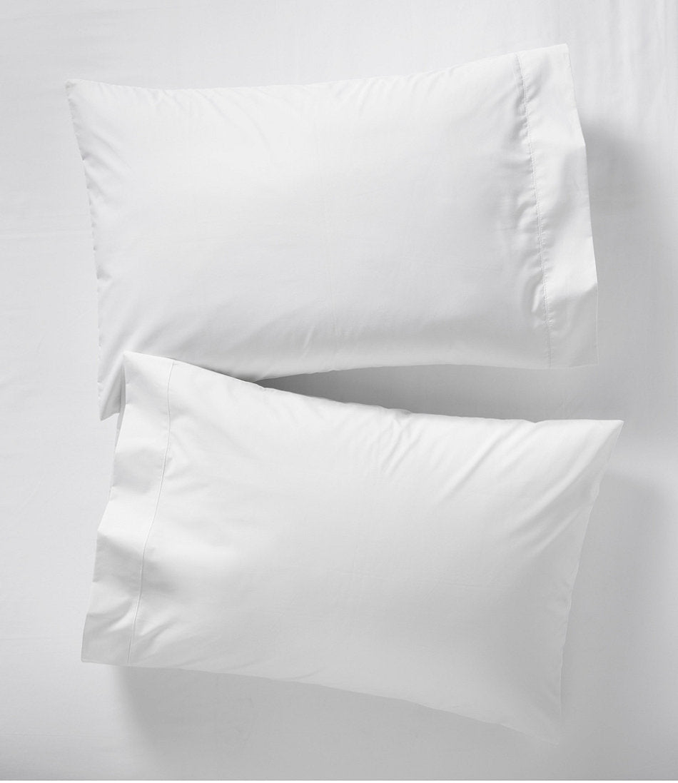 280-Thread-Count Pima Cotton Percale Pillowcases, Set of Two | L.L.Bean discount