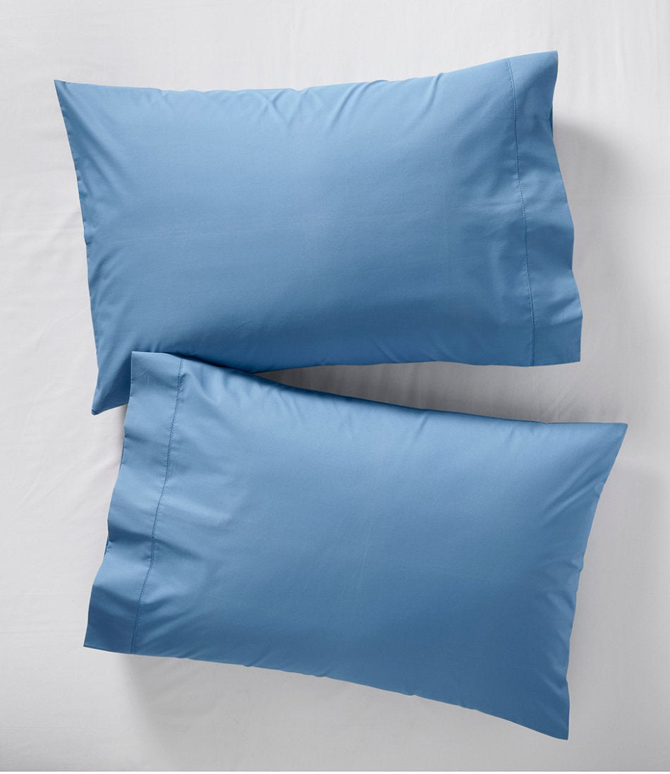 280-Thread-Count Pima Cotton Percale Pillowcases, Set of Two | L.L.Bean discount