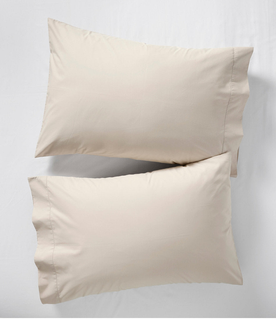 280-Thread-Count Pima Cotton Percale Pillowcases, Set of Two | L.L.Bean discount