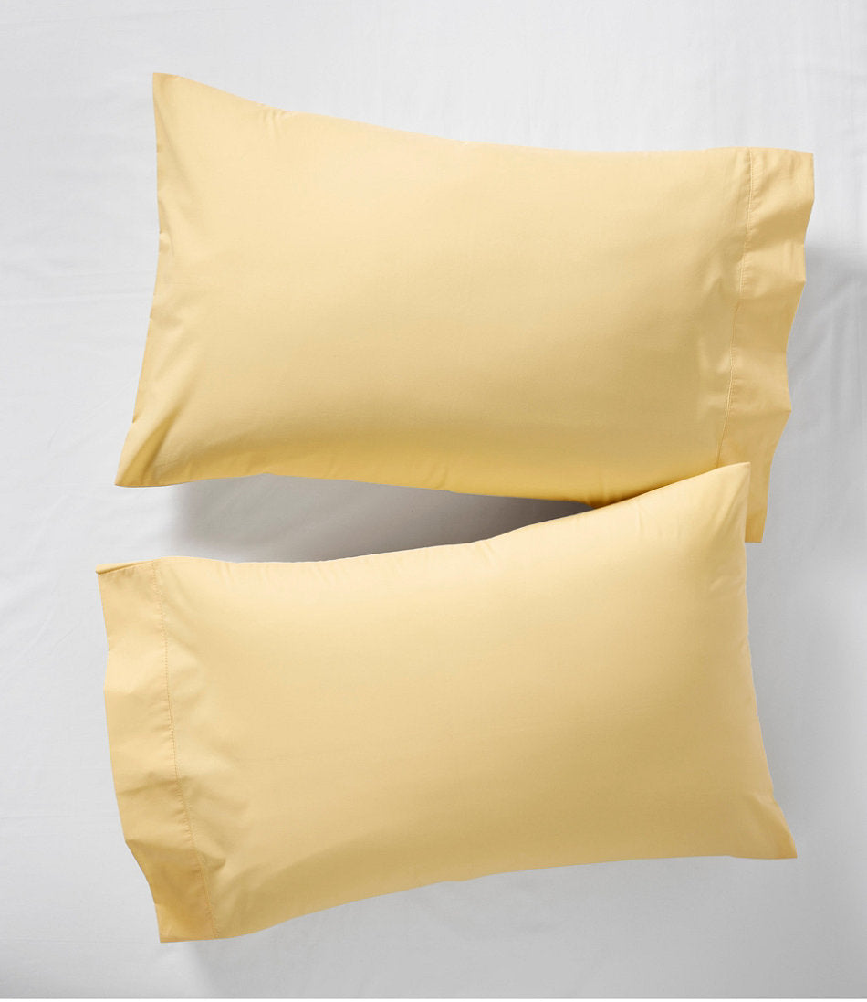 280-Thread-Count Pima Cotton Percale Pillowcases, Set of Two | L.L.Bean discount