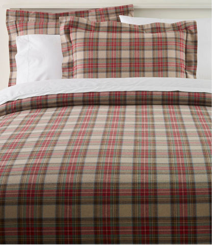 Heritage Chamois Flannel Comforter Cover Collection, Plaid | L.L.Bean online