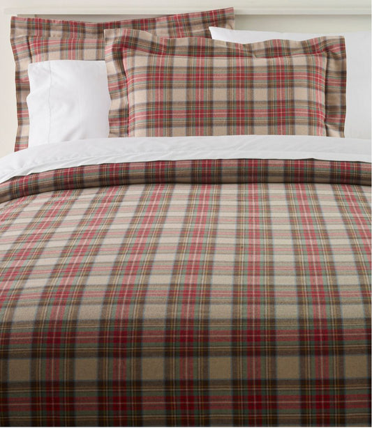 Heritage Chamois Flannel Comforter Cover Collection, Plaid | L.L.Bean online