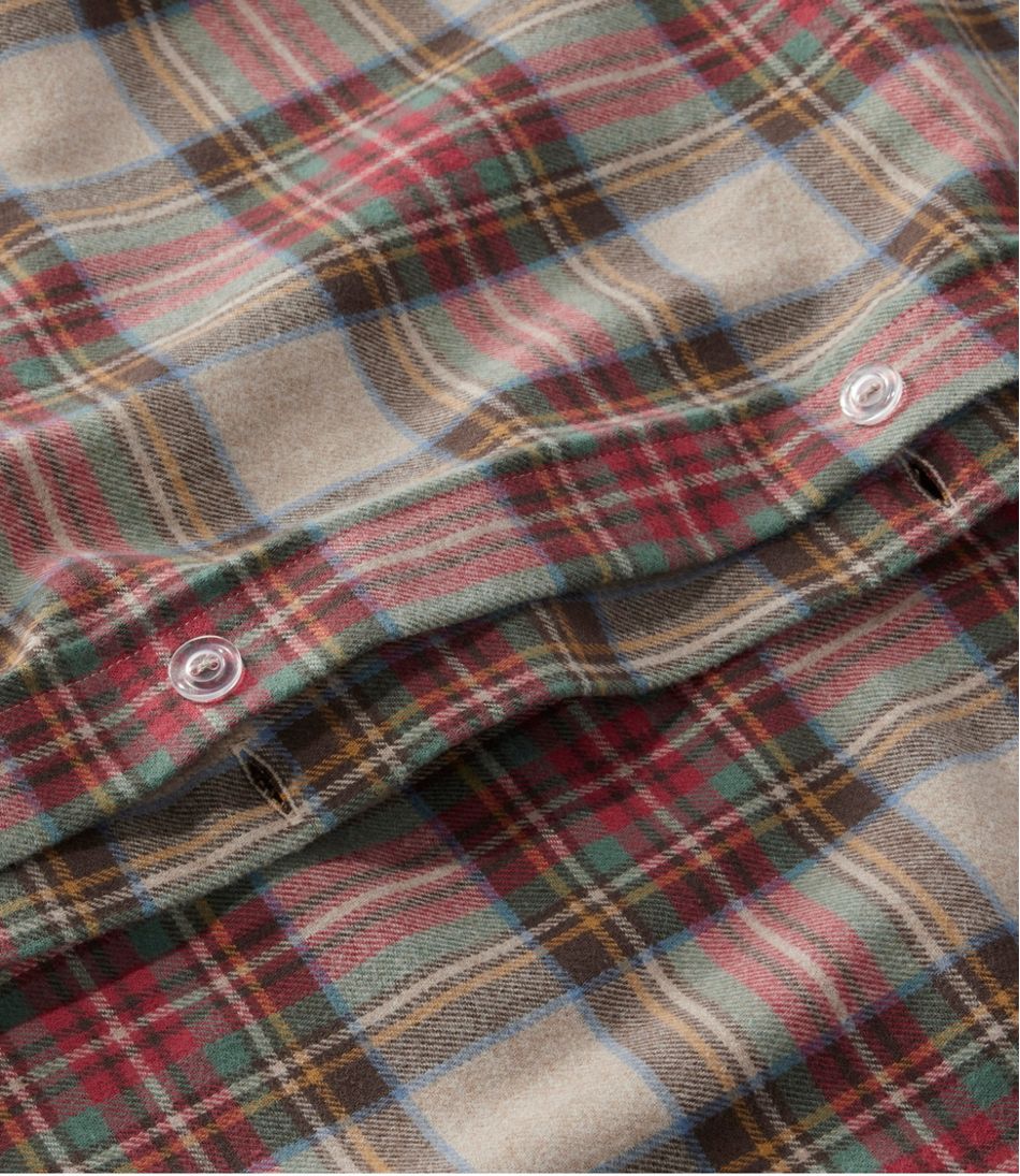 Heritage Chamois Flannel Comforter Cover Collection, Plaid | L.L.Bean online