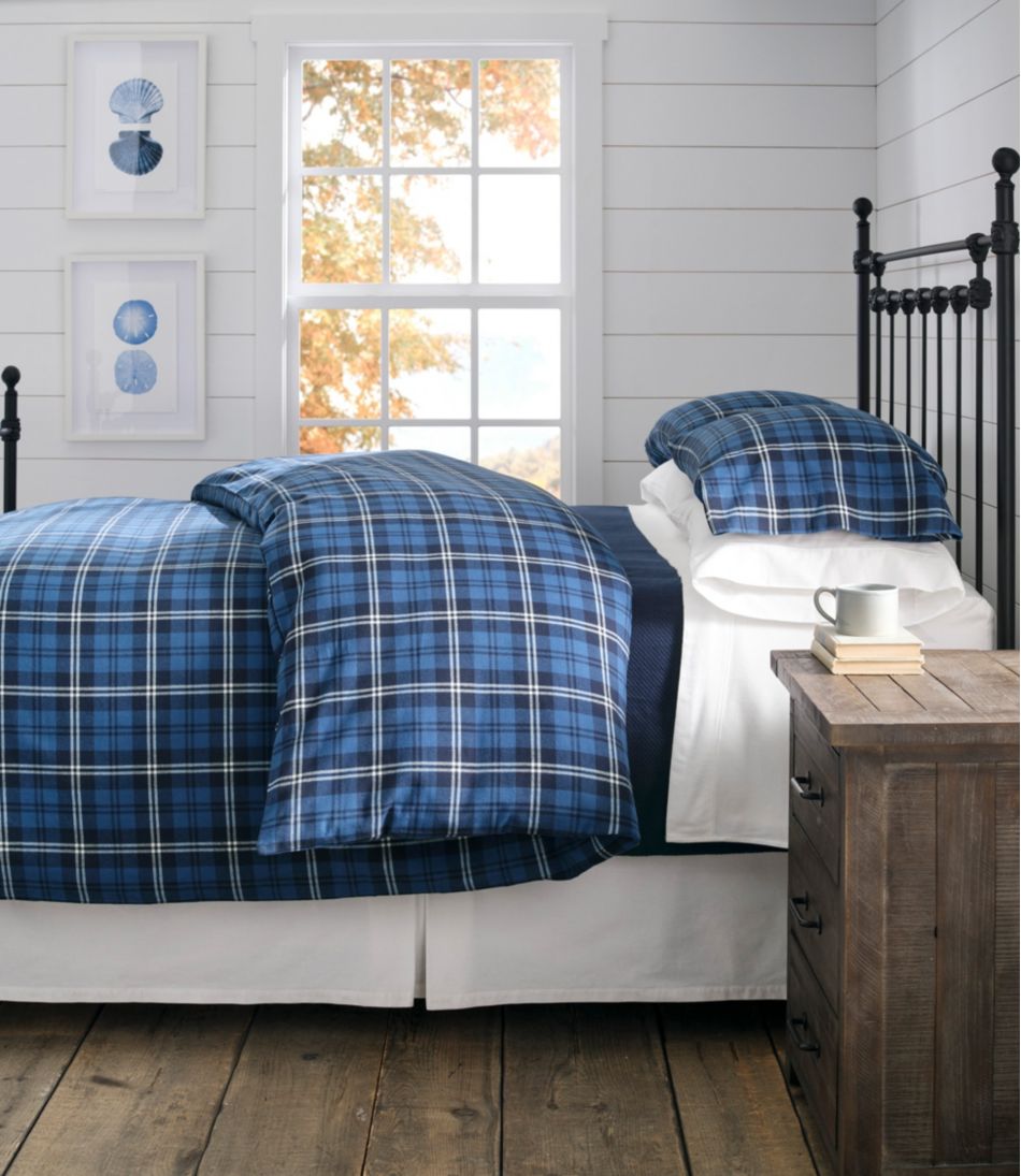 Heritage Chamois Flannel Comforter Cover Collection, Plaid | L.L.Bean online