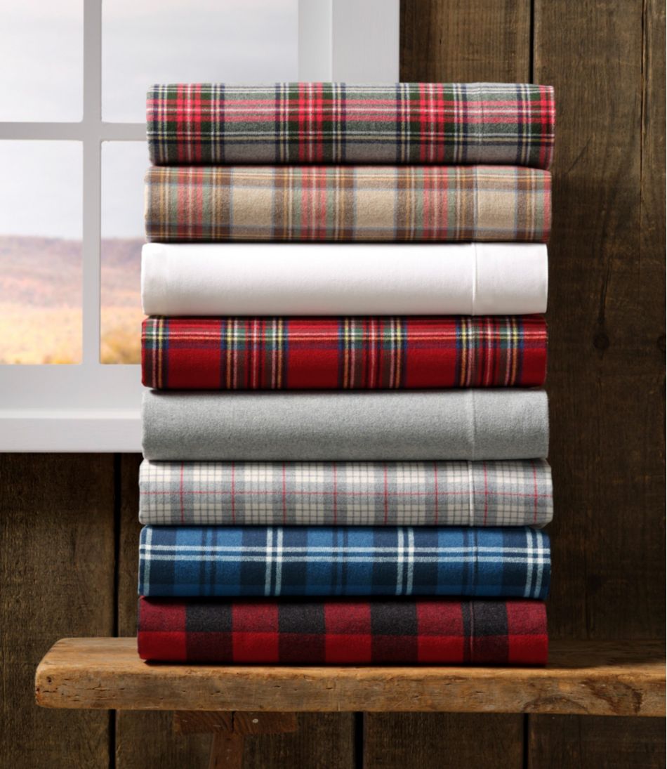 Heritage Chamois Flannel Comforter Cover Collection, Plaid | L.L.Bean online