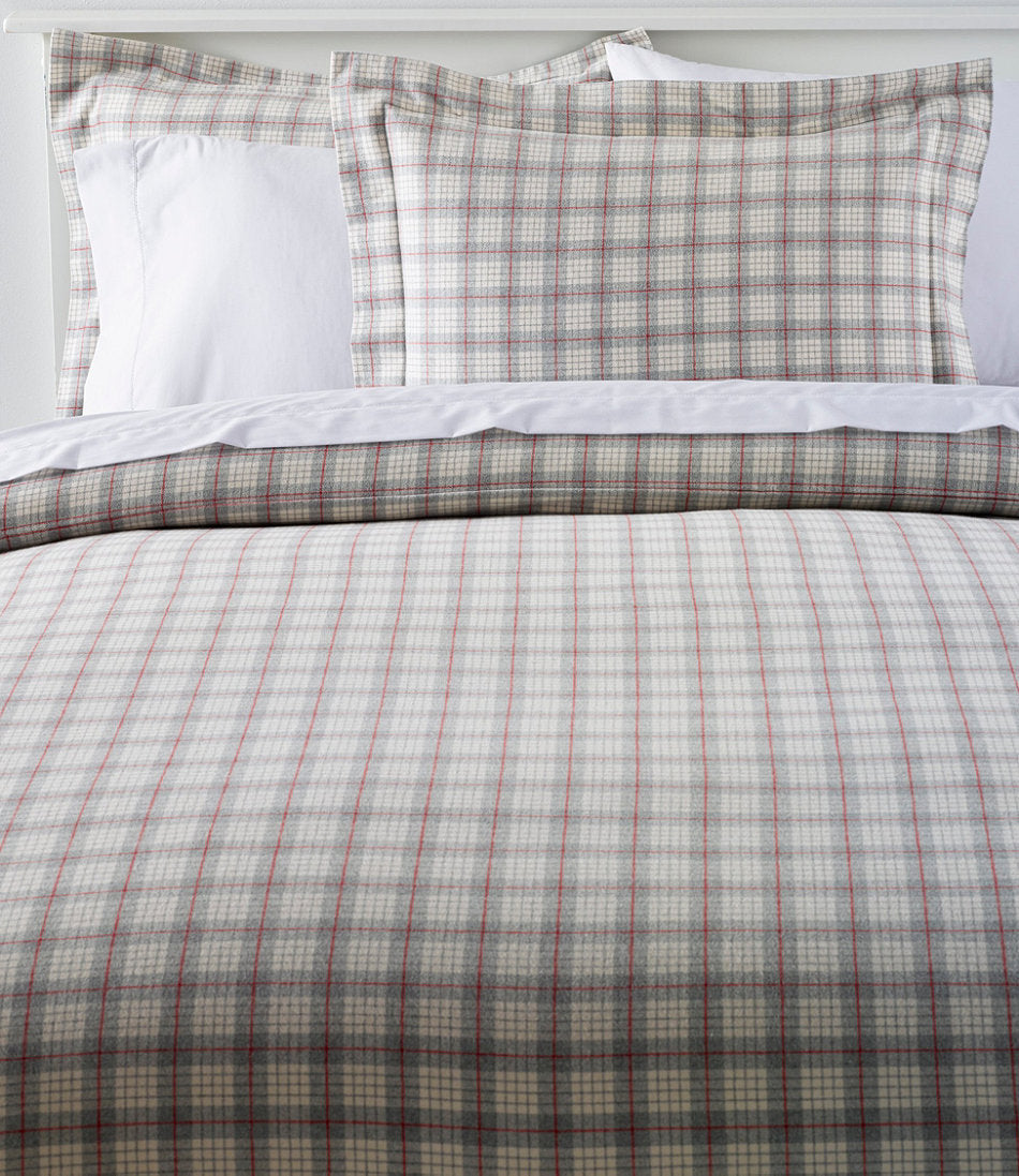 Heritage Chamois Flannel Comforter Cover Collection, Plaid | L.L.Bean online