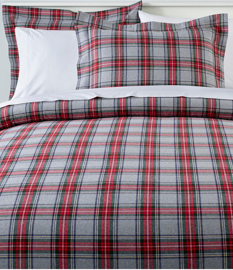 Heritage Chamois Flannel Comforter Cover Collection, Plaid | L.L.Bean online